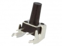 Microswitch drukknop (maakcontact) 6x6x11mm vertikaal
